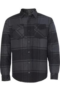 Стеганая фланелевая куртка Burnside, цвет black plaid
