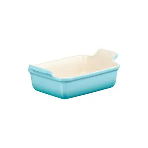 Прямоугольная керамическая форма для запекания Heritage от Le Creuset, небесно-голубой
