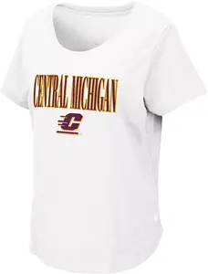 Женская белая футболка Colosseum Central Michigan Chippewas