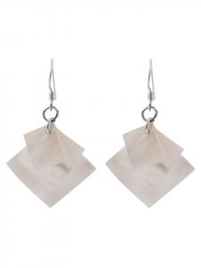 Adeliás Женские серьги - серьги-подвески из серебра 925 пробы с перламутровыми вставками в серебре