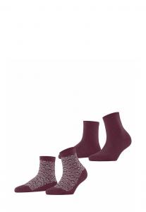 Носки Esprit Heart Pattern 2-Pack, Sortiment/Bordeaux
