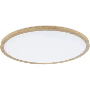 Светодиодная панель Atria Shine 22Вт 3000K 420мм, дуб, пластик, IP44 теплый белый фоновый свет Paulmann, Holzfarben