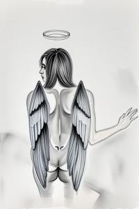 Notebook/Diary with hand drawn Angelcover (Independently published)