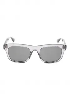 Солнцезащитные очки в геометричной оправе Montblanc, серый