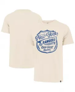 Мужская футболка New York Rangers Poke Check Franklin кремового цвета '47 Brand