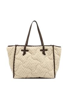 Сумка-тоут с шевронным узором GIANNI CHIARINI, нейтральный