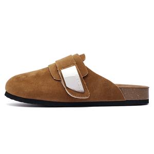 AAA SINCE 1955 Унисекс тапочки с резиновой подошвой, устойчивые к запаху, износу и скольжению, с закрытым носком, верблюжьего цвета, цвет Camel