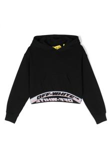 Off-White Kids укороченное худи с логотипом