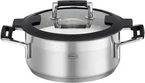 Сковорода Rösle Silence Pro с внутренней решеткой, серебристый / черный