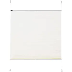 Моя домашняя рольштора Plissee KATIA защита от света без сверления с фиксированным размером, эффект жатой ткани, однотонная, монохромная, базовая, с зажимным креплением My Home, кремовый