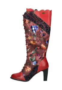 Сапоги на высоком каблуке Laura Vita, Wine