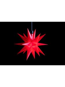 Sterntaler Декоративная звезда | Пластиковая рождественская звезда | 18 лучей | с таймером | Красная |