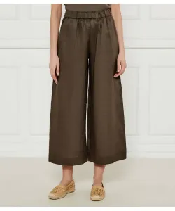 Льняные брюки Минни Маус Relaxed fit Mm, зеленый