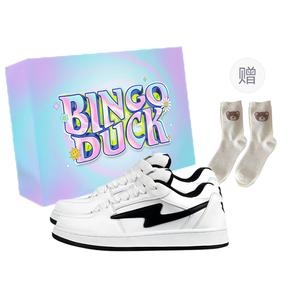 BINGO DUCK Низкие кроссовки для скейтбординга Coverage, женские, Lightning, белые, черные