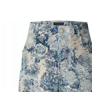 Новые товары сезона LV FW22 Шорты мужские синие LOUIS VUITTON, Сумка для покупок в комплекте