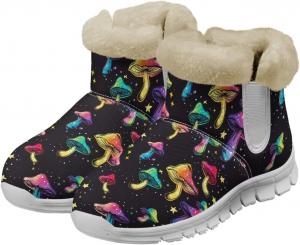 Женские зимние сапоги Jeiento Fashion, комфортные теплые зимние сапожки, удобные, противоскользящие, с мягким внутренним материалом, на плоской подошве, Color Mushroom