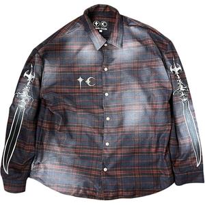 Клетчатая рубашка THUG CLUB, красный