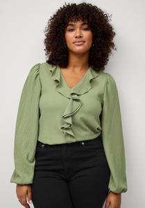 Блуза Ellos Plus collection, зеленый