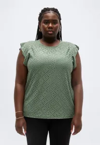 Футболка с принтом в виде оборок vmctassa Vero Moda Curve, Laurel Wreath