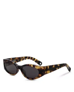 Овальные солнцезащитные очки Ovalo, 55 мм Jacquemus, черный