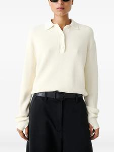 Рубчатая футболка-поло Studio Nicholson, белый