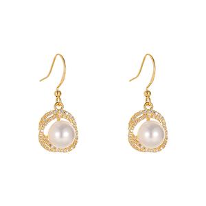 Позолоченные медные серьги для женщин ONEKISS