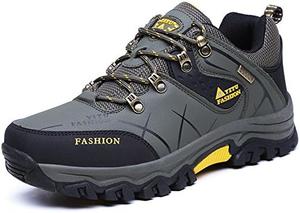 Мужские зимние ботинки Qacksv для походов, снегоступы, повседневные легкие водонепроницаемые зимние ботинки для снега, всепогодные дышащие ботинки до щиколотки, туристические походные ботинки, ботинки для походов для мужчин, зеленый