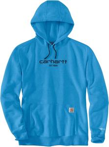 Carhartt мужская толстовка Force Relaxed Fit легкая с логотипом, Engineer Blue Heather