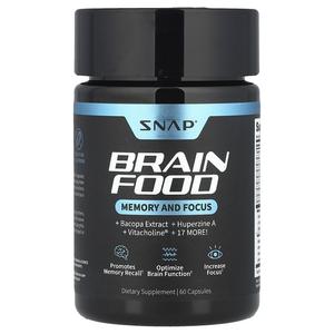 Snap Supplements, Brain Food, 60 капсул