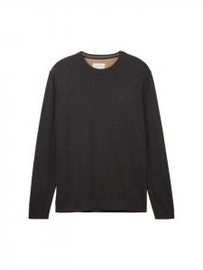 Пуловер Tom Tailor Pullover, цвет black grey melange