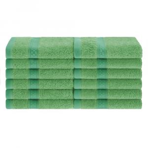 Набор полотенец для лица SUPERIOR Rayon from Bamboo Blend Solid, 12 шт., цвет Spring Green