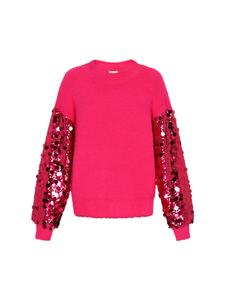 Женский свитер розового цвета IZIA