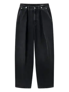 Джинсы с широкими штанинами и плиссированными карманами Axel Arigato, серый