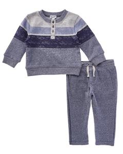 Великолепный комплект из 2 предметов: свитер и брюки в полоску Blake Block Splendid, серый