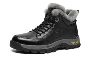 TRUMPPIPE Теплые, износостойкие, амортизирующие, высокие, повседневные туфли, мужские, черные