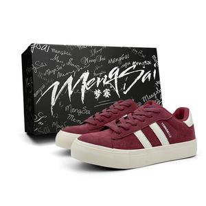 Mengsai Низкие, износостойкие, нескользящие, мужские, кроссовки из ангоры, красные