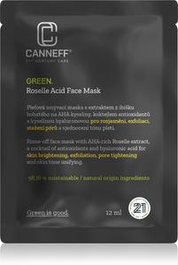 Маска для лица Green Roselle Acid Exfoliating Mask с AHA-кислотами Canneff, 12 мл
