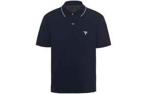 Рубашка поло мужская темно-синяя Prada, синий