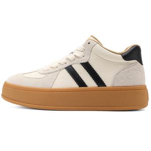 D FUSE SCANDINAVIA Нескользящие, износостойкие, легкие низкие туфли для скейтбординга для женщин D:FUSE SCANDINAVIA, Beige/Black