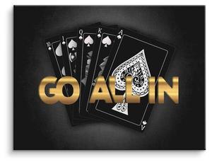 Картина на холсте ArtMind Go All In, многоцветный
