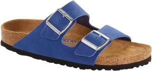Сандалии Birkenstock Arizona с мягкой стелькой из нубука, Azure
