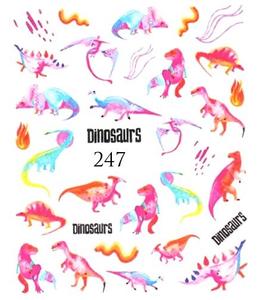 Водные наклейки для ногтей - №247, Raisin