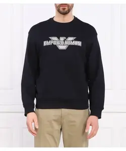 Толстовка Regular fit Emporio Armani, синий