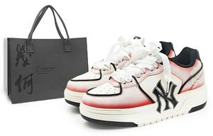 MLB Кроссовки для скейтбординга Chunky Liner, устойчивые к истиранию, низкие, унисекс, красные, белые