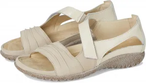 Женские сандалии NAOT Papaki с пробковой стелькой и поддержкой свода стопы. Сандалии со съемной стелькой - комфорт и поддержка - противоскользящие, легкие и идеально подходят для путешествий - средняя полнота, бежевый/слоновая кость