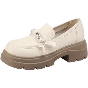 Mulinsen Лоферы женские бежево-черные