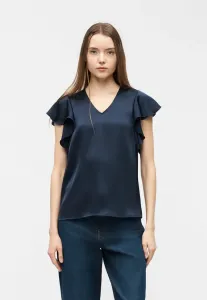 Блузка virichie с v-образным вырезом Vila, Navy Blazer