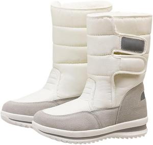 ODIPON Женские водонепроницаемые сапоги до середины икры, белые