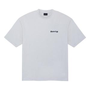 Футболка bb logo t-shirt 'white' Balenciaga, белый