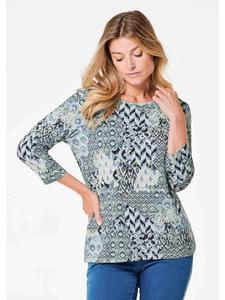 Футболка GOLDNER, цвет blau/gemustert